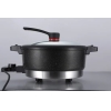 Multi-Function Electric Hot Pot Double Handle Non-Stick Pot with Steamer 32cm