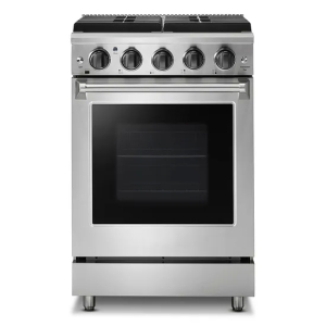 24 Inch Stainless Steel 4 Burners Freestanding Convections Fan Natural Gas Range Stove with CSA