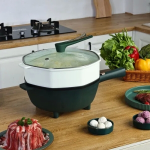 Multifunction 4.5L Electric Cooking Pot Korean Electric Skillet with Handle Heating Pot