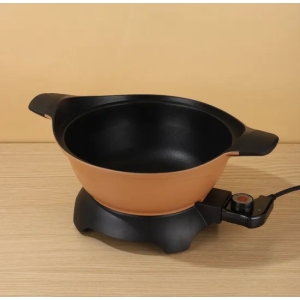 30cm eléctrico wok al aire libre utensilios de cocina de aluminio antiadherente ollas de cocina