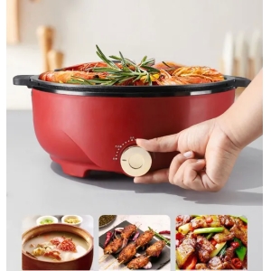 Барбекю 2 в 1 Электрический гриль с горячим горшком 30 см