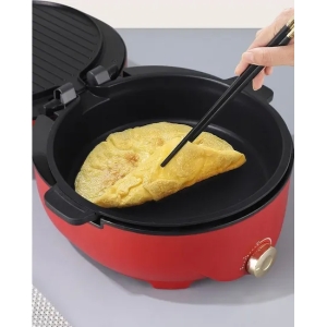 Пароход Бездымная сковорода 3 в 1 Электрический горячий горшок Гриль 1800 Вт