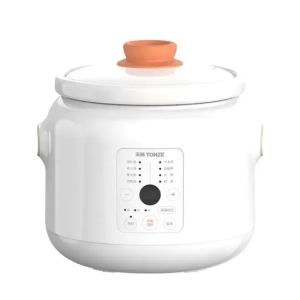 Tonze 2L陶瓷锅定时器功能多功能厨房慢炖锅