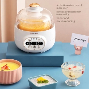 Portátil UK Plug Mini Eléctrico de Cristal Olla Sopa Ollas Olla Cocinas Lentas Nido De Pájaro