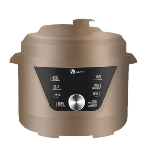 Hogar 2/3L Multiusos Antiadherente Mini Olla de Presión Eléctrica con Mango De Plástico