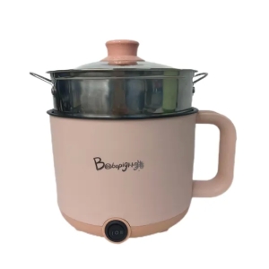 Pink Mini Non-Stick Hot Pot Students Dormitory Cooking Cooker