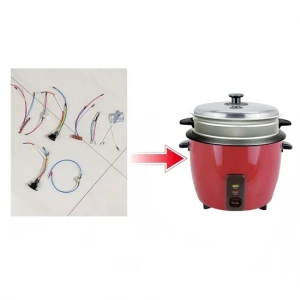 Usine de cuiseur à riz résistant à la chaleur personnalisé anneau en caoutchouc pour les accessoires de cuiseur à riz él