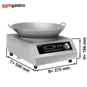 Cocina de inducción 2000W Stir Fry Steam Hervir quemadores dobles Cocina de inducción eléctrica