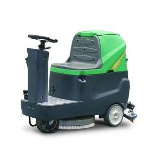 La Chine Manuafacturer 80L Ride sur le plancher de nettoyage épurateur sèche avec double brosse avec prix d'usine