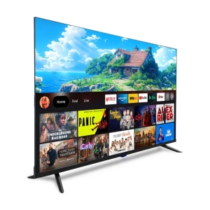 2025 4K Smart TV 32 43 55 65 75 85 100 Inch Large Screen WiFi Android with Tempered Glass