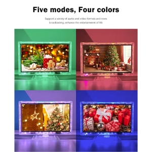 Vtex prisión transparente TV 4K Smart TV OEM ODM TV OLED LCD LED Smart TV 21,5 22 pulgadas claro transparente tele