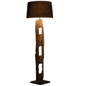 LED Creative Antique Finish Flood Drift Wood Floor Standing Lamp for Living Room Bedroom Homestay
