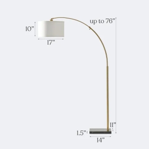 Elegant Brightech Arc Floor Lamp for Stylish Living Room Illumination