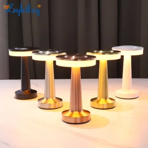 Recargable retro táctil LED lámpara de mesa pequeña café escritorio decorativo lámpara comedor bar uso al aire libre luz