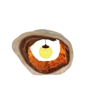 Árbol creativo Agujero Único De Madera Lámpara de Mesa Lámpara de Escritorio de Luz para el Hogar Restaurante Bar