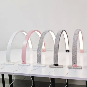 30lnch Half Moon LED UV Nail Light Table Lamp Portátil Eyelash Lamp Desk Light para Nail Art Salon Tech, Eyelash, Readin