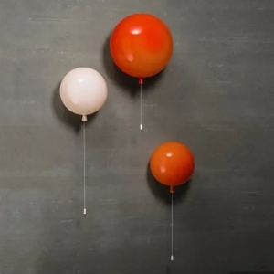 Children's Room Bedroom Colorful Balloons Acrylic Ball Wall Lamp Memory Wall Light (WH-OR-295)