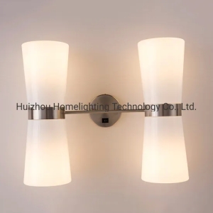 Jlwh039拉丝镍白色丙烯酸双壁挂灯为酒店房间