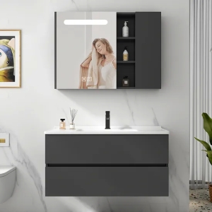 Gabinete de baño moderno de la serie Coffey de lujo del nuevo diseño