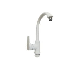 Grifo de plástico Cocina de plástico Sola palanca Caño giratorio Grifo de cocina Lavabo