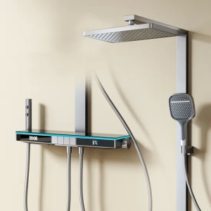 Colorful Smart Bathroom Shower Est Shower Head with LED Light