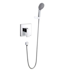 Parede De Latão Montada Chuva Escondida Cabeça De Chuveiro Do Banheiro Conjunto