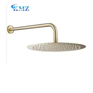 Moderne De Luxe Brosse Or Cuivre Précipitations Caché Douche Ensemble Pomme De Douche Ronde pour Salle De Bains