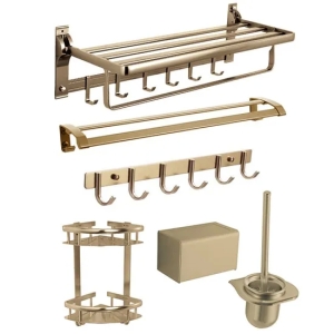 Wholesale 5 Star Hotel Kitchen Bath Faucet Accessory Set Product Bathroom Fixture Aluminum Bathroom Accessories