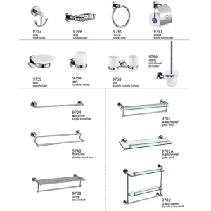 Made-in-China Gold Supplier High Quality Stainless Steel Brass Aluminum Bath Set Bathroom Accessory