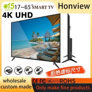 Personnalisé Nouveau 2K4K UHD Télévision 110 Pouces T2s2 LCD OLED Android Smart TV