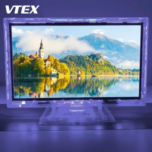 Vtex Cheapest Clear Housing Television 22 Inch OEM LED LCD OLED Screen Panel Smart TV 21.5 Pouces Clear Transparent Tele