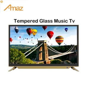 Commerce de gros LCD 43 pouces LED Smart TV en verre trempé