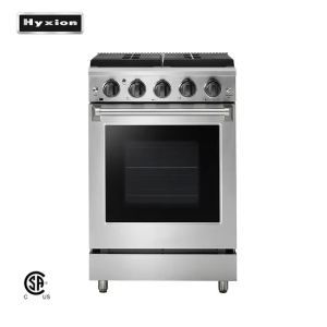 强大的24英寸独立式燃气灶，带12k BTU烘烤