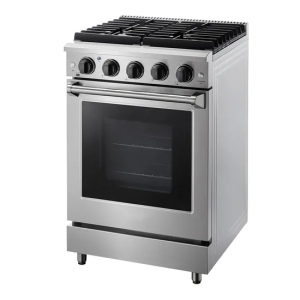 Cuisinière à gaz autoportante abordable de 24 pouces pour un usage résidentiel