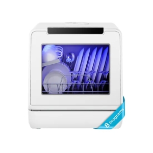 Countertop Dishwasher with Built-in Water Tank for Flexible Placement