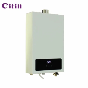 Diseño de escape activo del calentador de agua caliente de gas de recuperación rápida 24kw