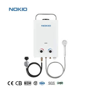 Mini Gas Heat Geyser 12V Camping Caravan 12 Volts Pump Outdoor Marine Heater Portable Hot Water Shower Camping Gas Water