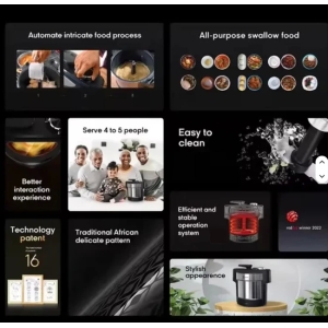 Worktop poderoso liquidificador com controle inteligente para cozinhar alimentos