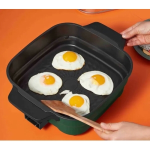 Sartena eléctrica automática marina cuadrada de aluminio con la tapa los 30cm