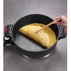 Controle de precisão 32cm Elétrica Non-Stick Hot Pan Baixa Pressão Domínio Culinário