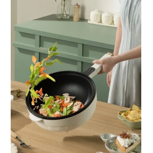 Portable Cooking Pot Non-Stick Frying Pan Multi Function Roasting All-in-One Pan