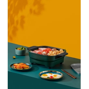 Pot chaud électrique 1600W, antiadhésif de 30*30cm faisant cuire Multicooker