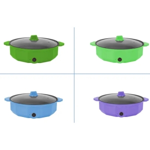 Mini Glass Lid Steamer Multicooker Boil Dry Protection Electric Cooker Pot Soup Maker for Cook Rice and Steamed Bag