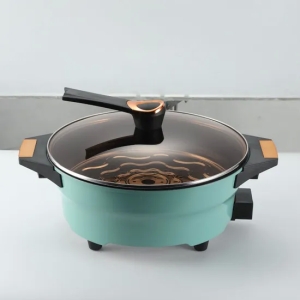 Contrôle extérieur antiadhésif en aluminium de Temp de la poêle 6.8L 1500W d'électriques