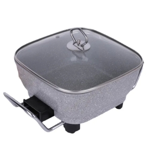 Hot Selling Aluminium Die-Casting Electric Hot Pot Non-Stick Soup Pot with Steamer Hot Pot