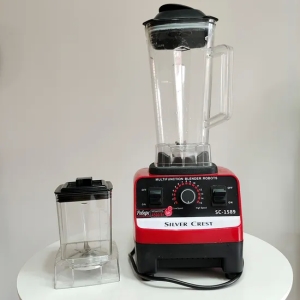 Robuste 2 Tasses Argent Crête Mélangeur Sc-1589 Fufu Yam 4500W Multifonction Mélangeur Robot Commercial Alimentaire Frui