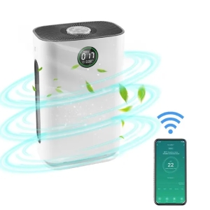 Air Purifier for 70m² Coverage with Humidifier & Touch Screen Control