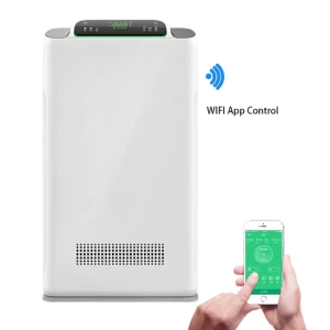 Certificates Household Air Purifier Touch Screen UV Light Child Lock HEPA H13 Filter Portable Room Air Purifier