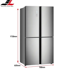 CE CB Certification French Door 450L Refrigerator Fridge Frost Free Multi Doors