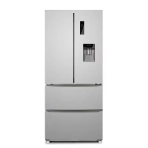 Grande capacidade descongelar porta francesa Built-in Household Refrigerador com compressor inversor
